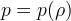 p=p(\rho)