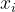 x_i